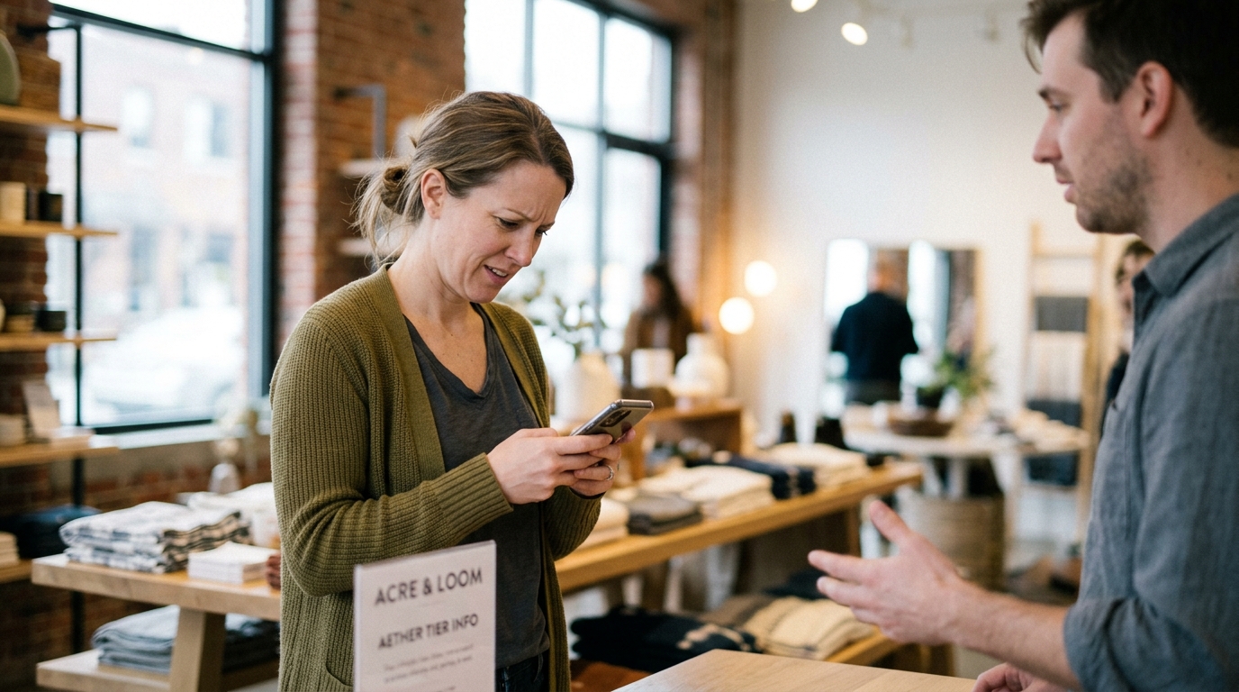 Acre & Loom Customers Baffled by New Loyalty Tier Requiring 'Bi-Weekly Non-Purchasing Visits' — The home goods retailer defends its new 'Aether' status, which currently boasts zero members despite millions of registered shoppers.