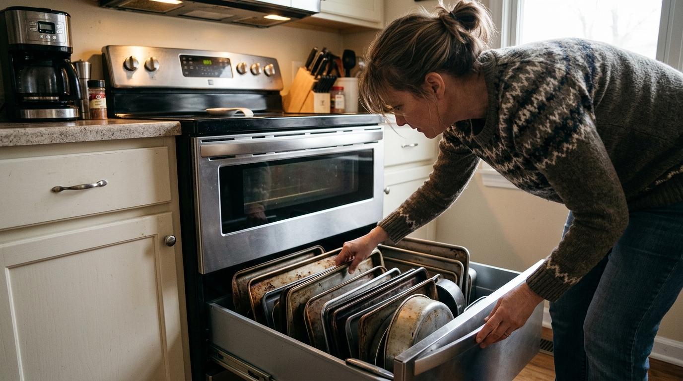 Appliance Giant’s $8 Million Study Discovers Bottom Oven Drawer Used Solely to Store Mismatched Pans — Kensington Home Systems spent 18 months tracking consumer habits to find the 'warming chamber' is actually a loud metal graveyard for baking sheets.