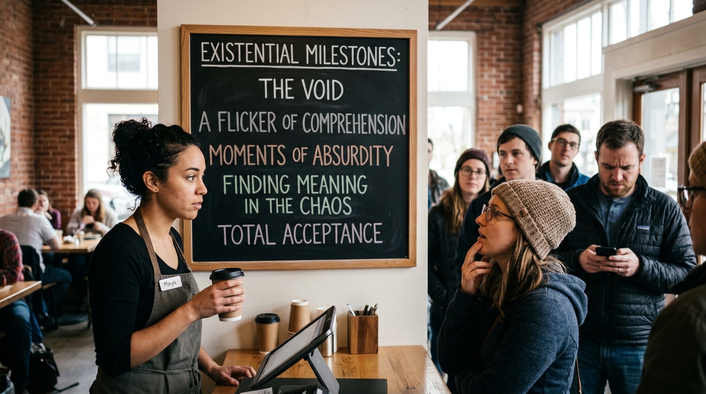 Aura Coffee Replaces Ounce-Based Sizing with Existential Milestones — Pacific Northwest chain eliminates fluid measurements, requiring customers to order 'The Finite Vessel' or 'The Heat Death of the Universe'
