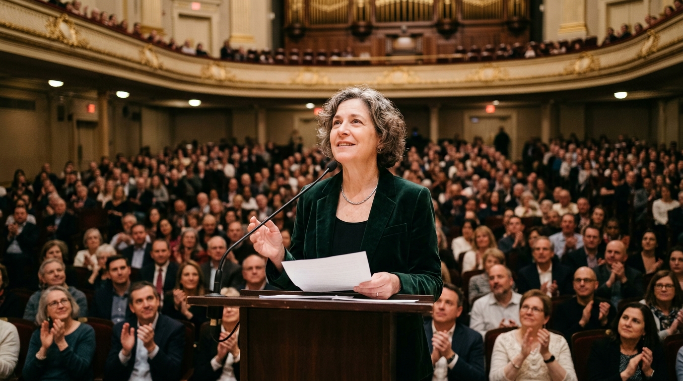 Boston Transit Voice Artist Sells Out Symphony Hall for Live Recital of Blue Line Stations — Commuters describe Eleanor Vance’s deadpan delivery of 'Doors closing' as a vital source of emotional stability in an increasingly chaotic world.