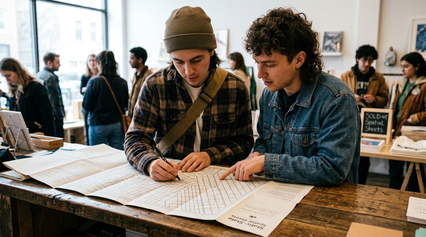Brooklyn Boutique Sells Out of $45 'Static-State Spatial Sheets' as Youth Abandon GPS — The foldable paper map, rebranded as a tactile offline navigation grid, becomes the summer's most coveted accessory for commuters seeking 'zero-refresh-rate' journeys.