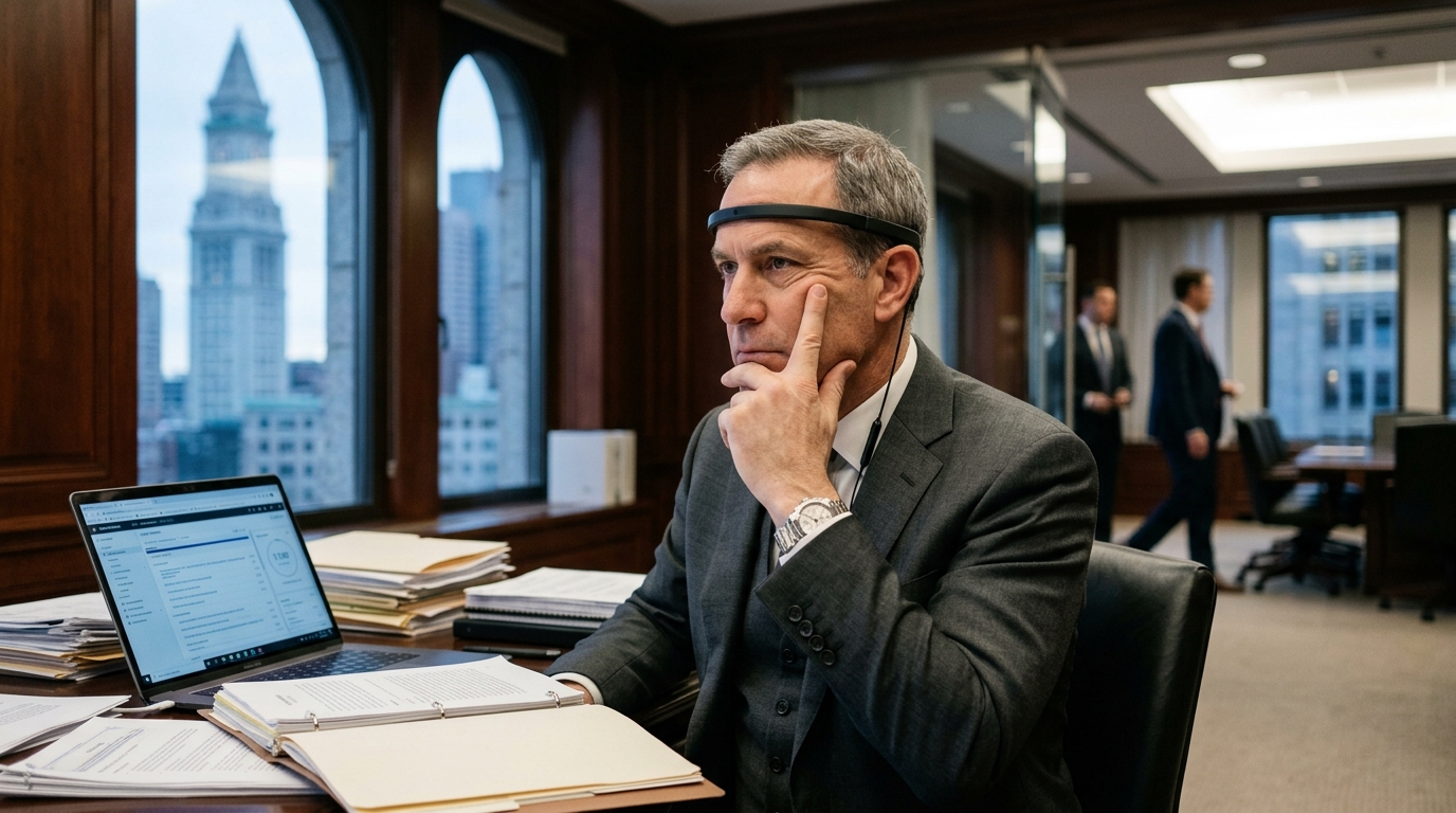 Corporate Law Firm Introduces 'Cognitive Units' to Bill Clients for Time Spent Thinking About Cases — Boston-based firm Vance & Sterling deploys biometric bands to track and monetize partners’ passive mental processing during commutes and family dinners.