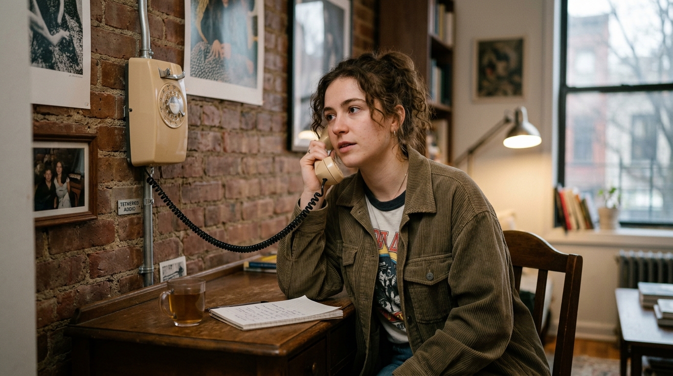 Gen Z Ditches Smartphones for Revolutionary Zero-Battery 'Tethered Audio' Wall Nodes — Boutique installers charge hundreds to run copper wire for young adults seeking 'somatic grounding' and 'gravity-assisted call termination.'