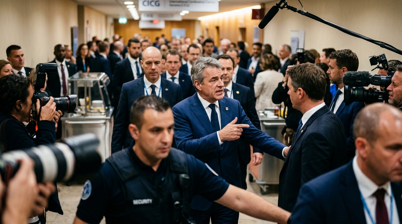 Global Trade Talks Collapse After Delegation Objects to Shared Mustard Station — A three-day deadlock over the physical proximity of French Dijon and German sweet mustard on the lunchtime buffet line scuttles a $14 billion tariff treaty.