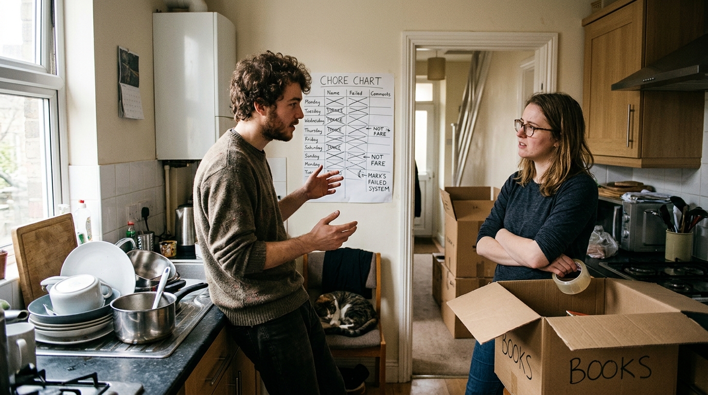 London Flat Share Dissolves Following Dispute Over Karl Marx’s Shared Chore Chart — Tensions in the five-bedroom Islington property peaked after the philosopher proposed a centralized system for kitchen sponge rotation.