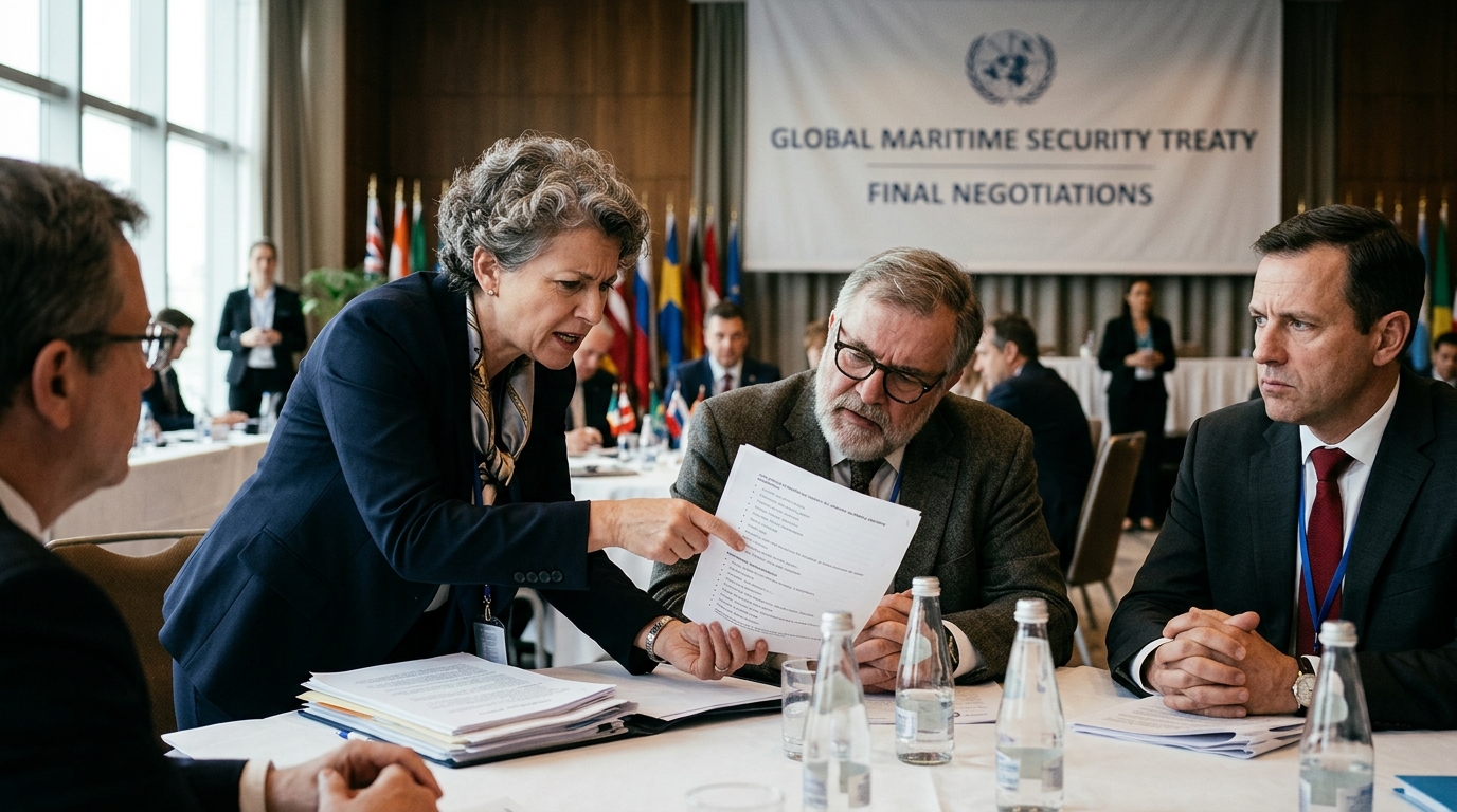 Global Maritime Treaty Collapses After Envoys Deadlock on Gazpacho Classification — A 36-hour dispute over whether cold tomato purée constitutes a soup or a salad derails a decade of international trade negotiations in Geneva.