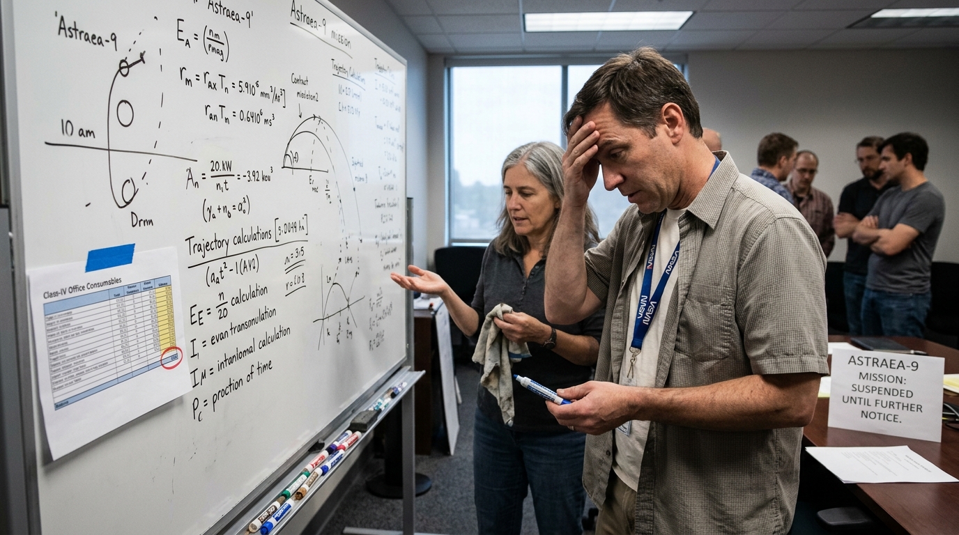 NASA Cancels $2.4 Billion Asteroid Mission Over Dry-Erase Marker Budget Cap — Federal procurement rules prevent the Astraea-9 team from transferring fuel-propulsion funds to purchase $14 worth of fine-tip blue Expo markers.