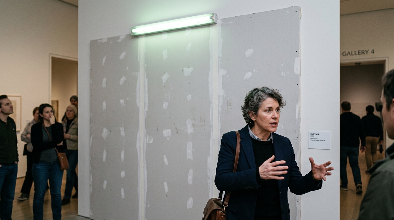 Philadelphia Art Museum Defends $28 Exhibition Consisting Entirely of Raw Drywall — Curators argue that patrons' intense boredom and subsequent fury are 'the exact visceral responses' the artist intended