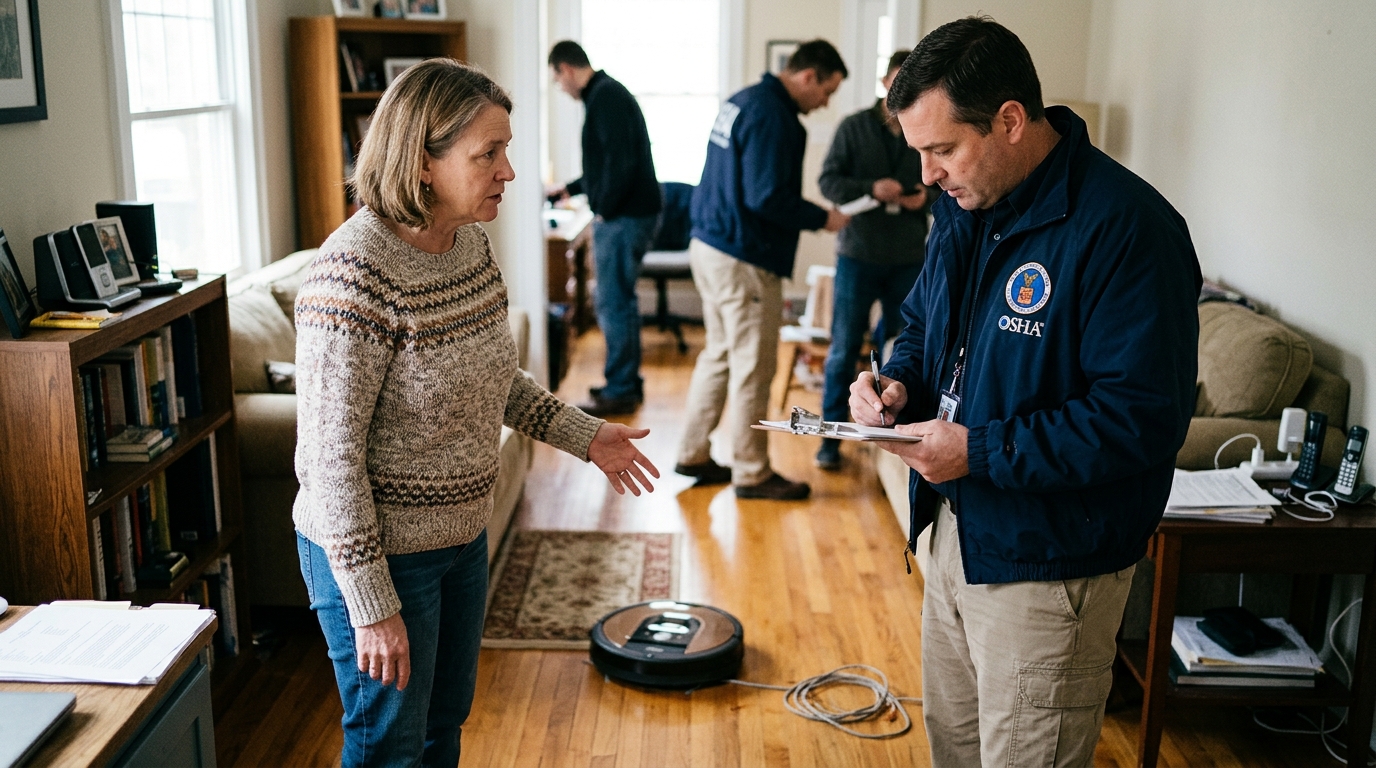 OSHA Investigates Virginia Household After Robotic Vacuum Files Formal Grievance — The automated cleaner cited "persistent pet-hair hazards" and "unmapped Lego debris fields" in its federal filing against a local family.