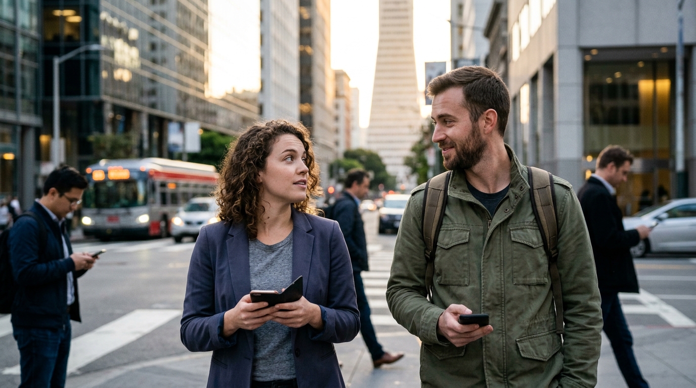 Tech Startup Raises $18 Million to Optimize Sidewalk Eye Contact — The 'Sidestep' app promises to eliminate the daily micro-friction of passing acquaintances by pre-negotiating nods, smiles, and glance durations.