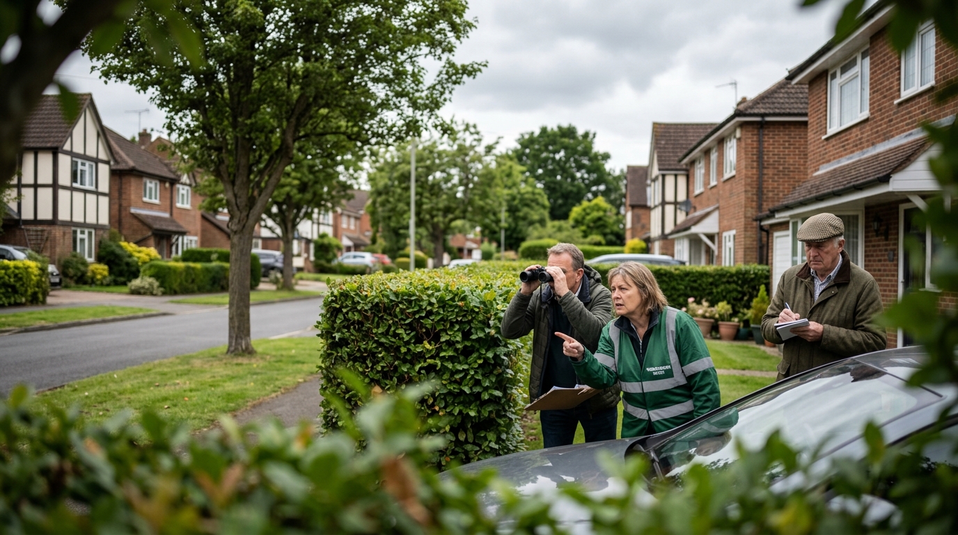 Surrey Neighborhood Watch Launches Probe Into Resident's Aggressively Unremarkable Behavior — Local committee raises alarms over new neighbor's "unnatural compliance" with parking regulations and quiet hours